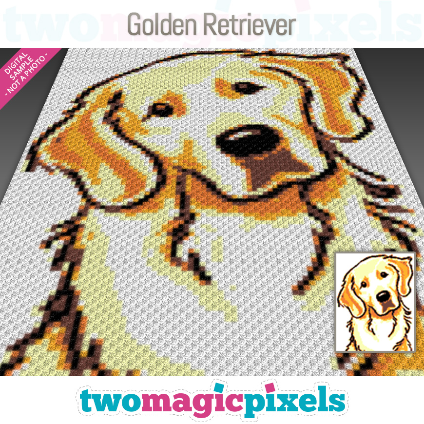Golden Retriever by Two Magic Pixels