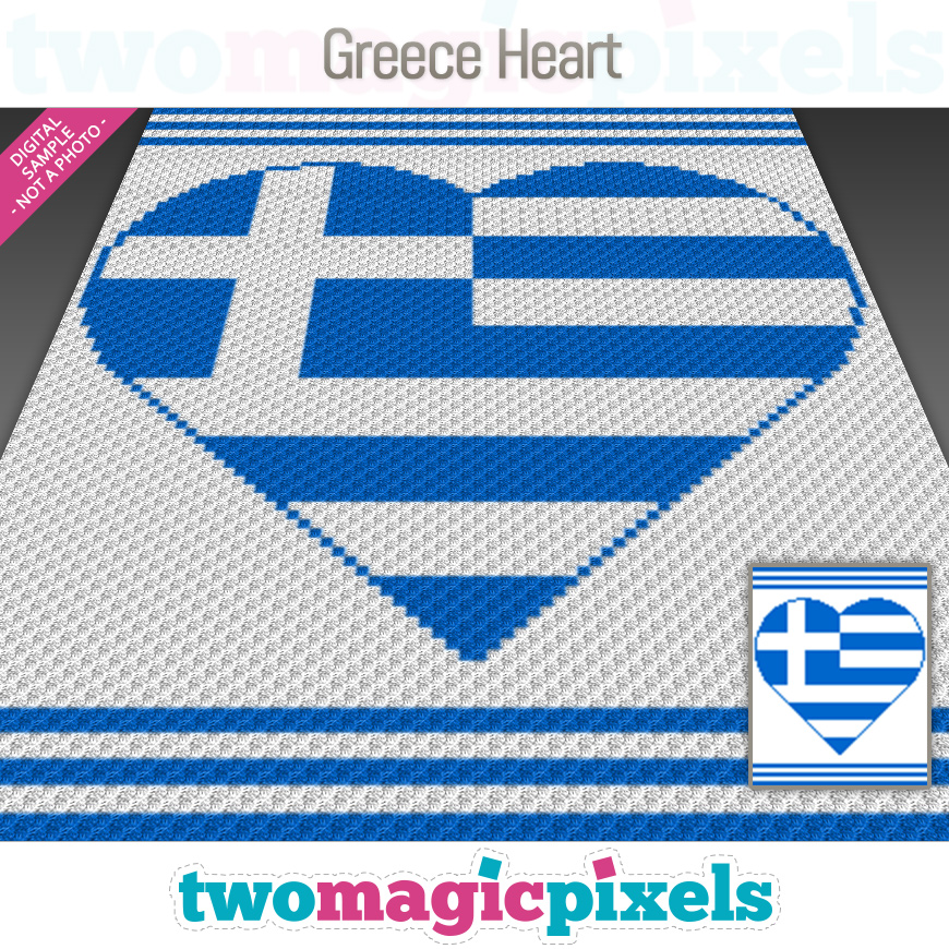 Greece Heart by Two Magic Pixels