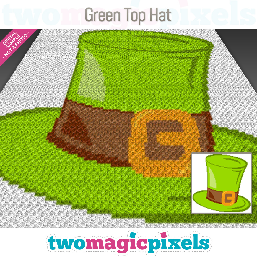 Green Top Hat by Two Magic Pixels