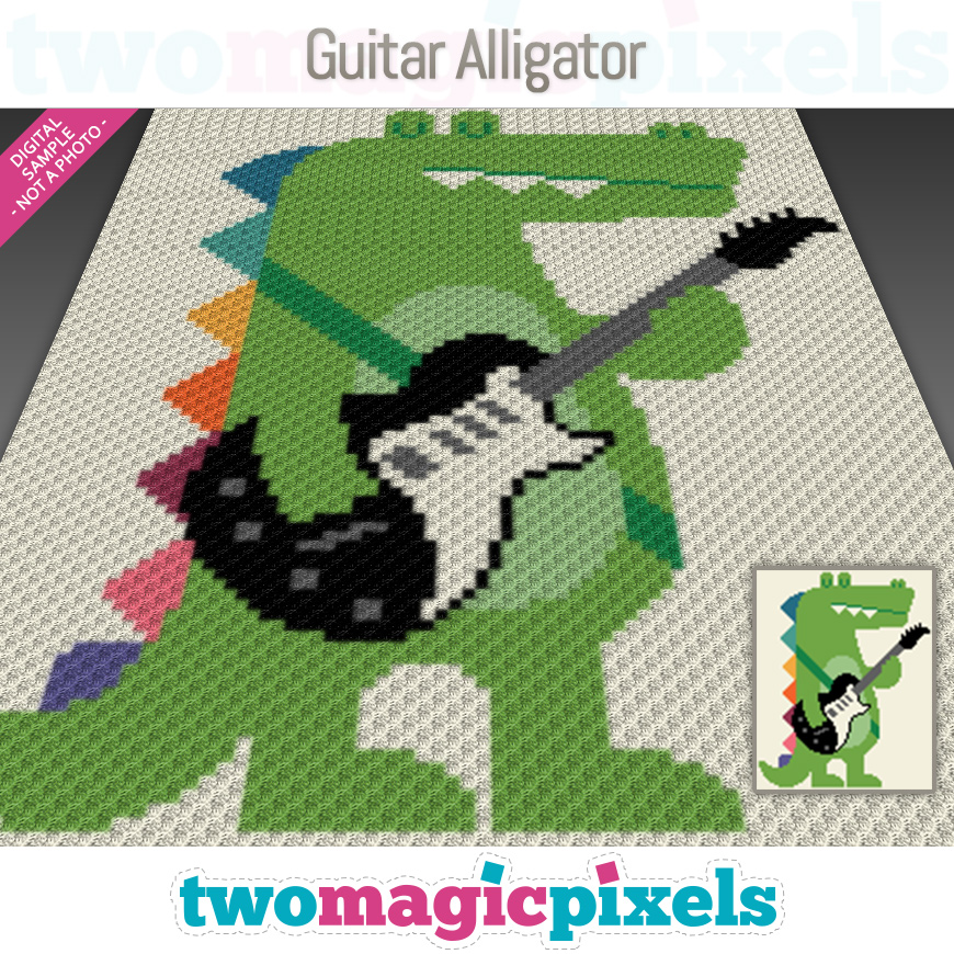 Guitar Alligator by Two Magic Pixels