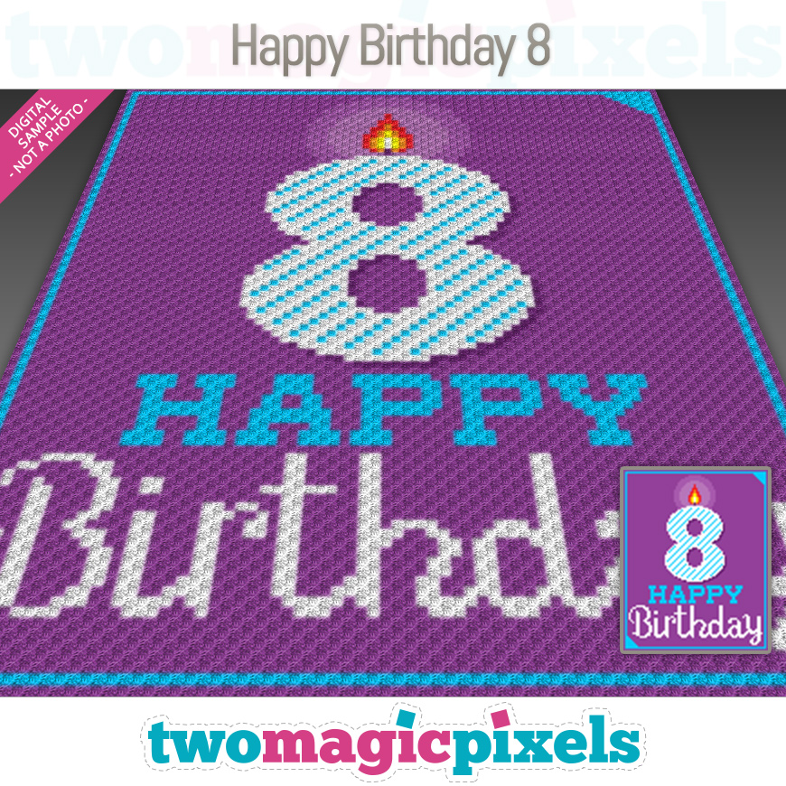 Happy Birthday 8 by Two Magic Pixels