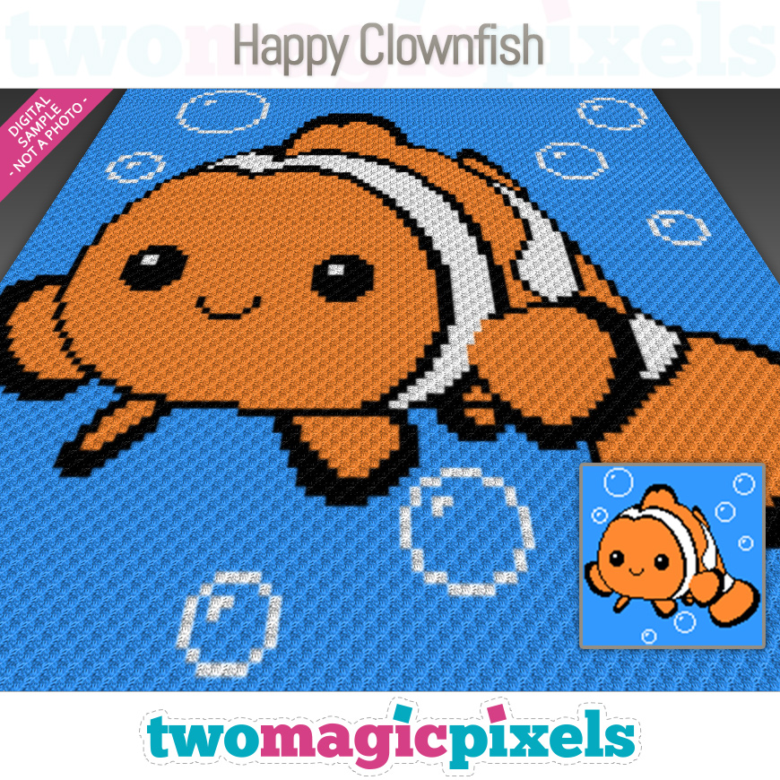 Happy Clownfish by Two Magic Pixels