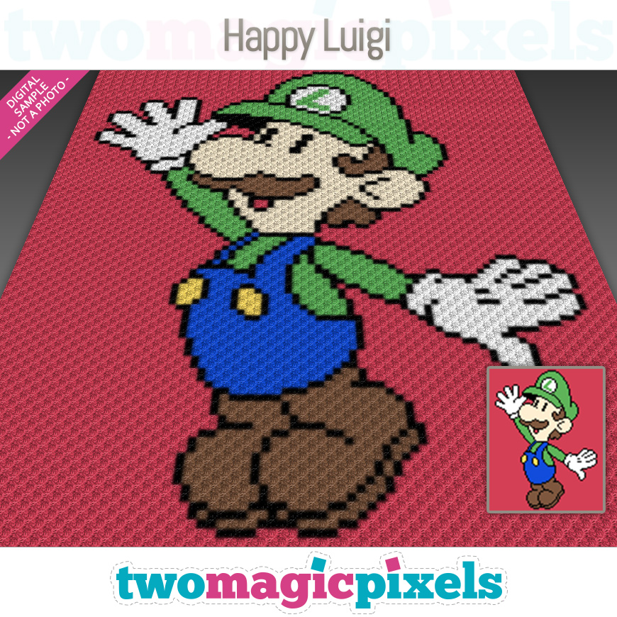 Happy Luigi by Two Magic Pixels