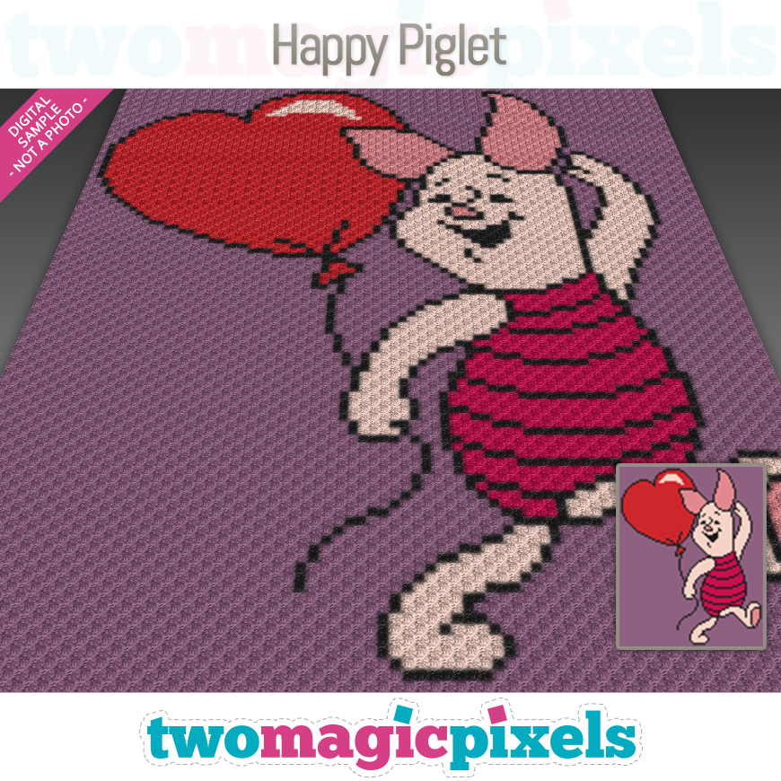 Happy Piglet by Two Magic Pixels