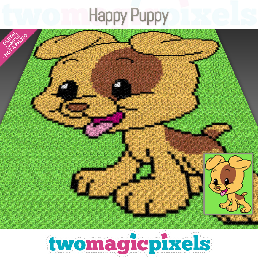 Happy Puppy by Two Magic Pixels
