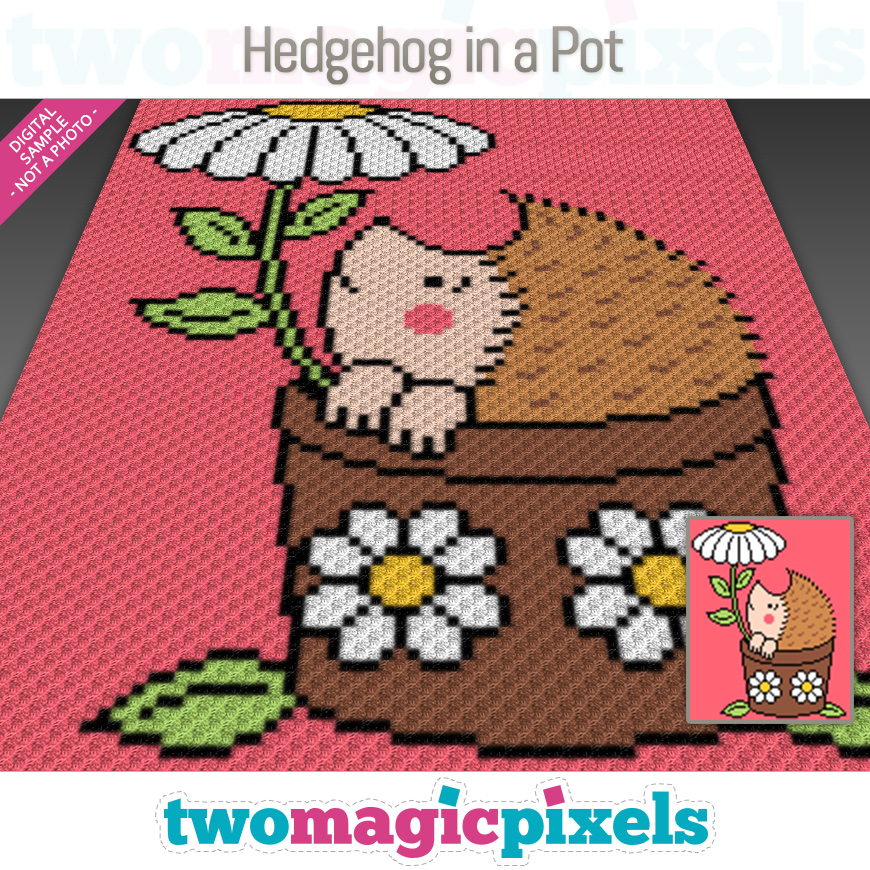 Hedgehog in a Pot by Two Magic Pixels