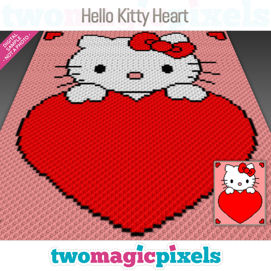 Hello Kitty Heart by Two Magic Pixels