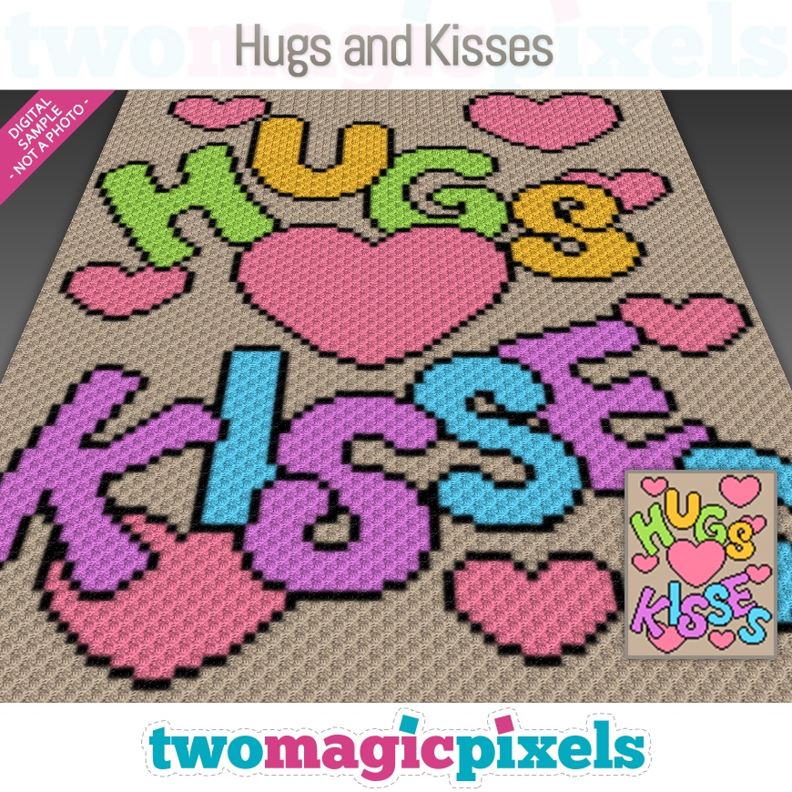 Hugs and Kisses by Two Magic Pixels