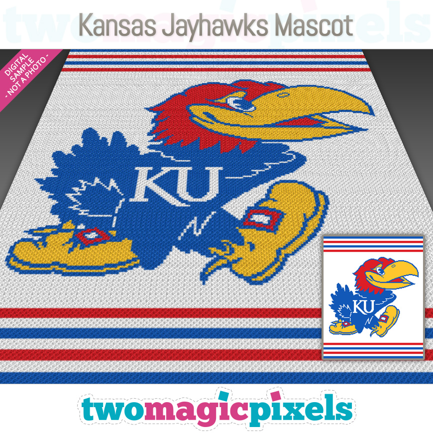 Kansas Jayhawks Mascot by Two Magic Pixels