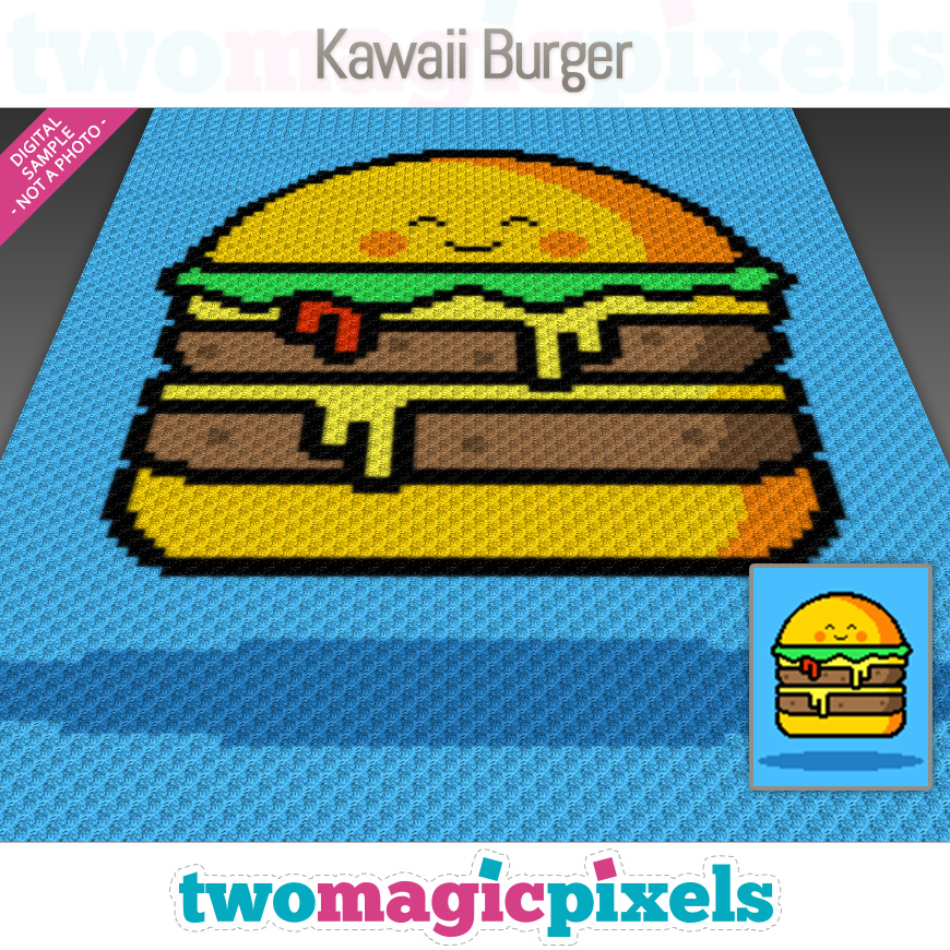 Kawaii Burger by Two Magic Pixels