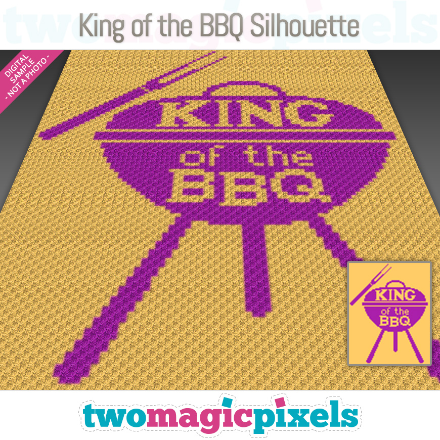 King of the BBQ Silhouette by Two Magic Pixels