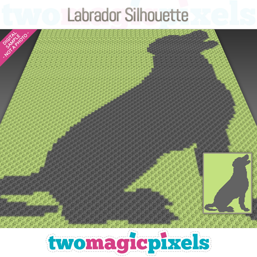 Labrador Silhouette by Two Magic Pixels