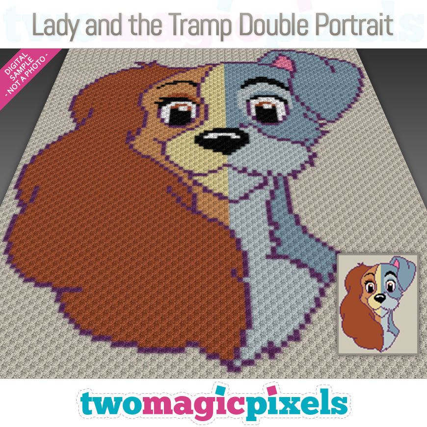 Lady and the Tramp Double Portrait by Two Magic Pixels