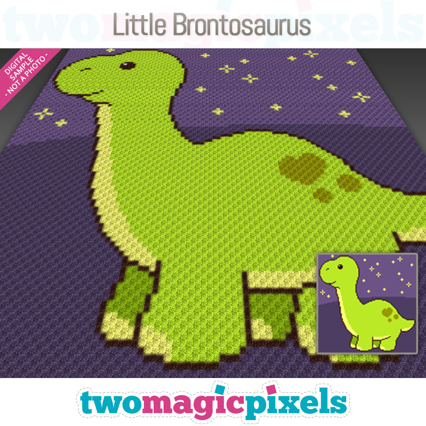 Little Brontosaurus by Two Magic Pixels