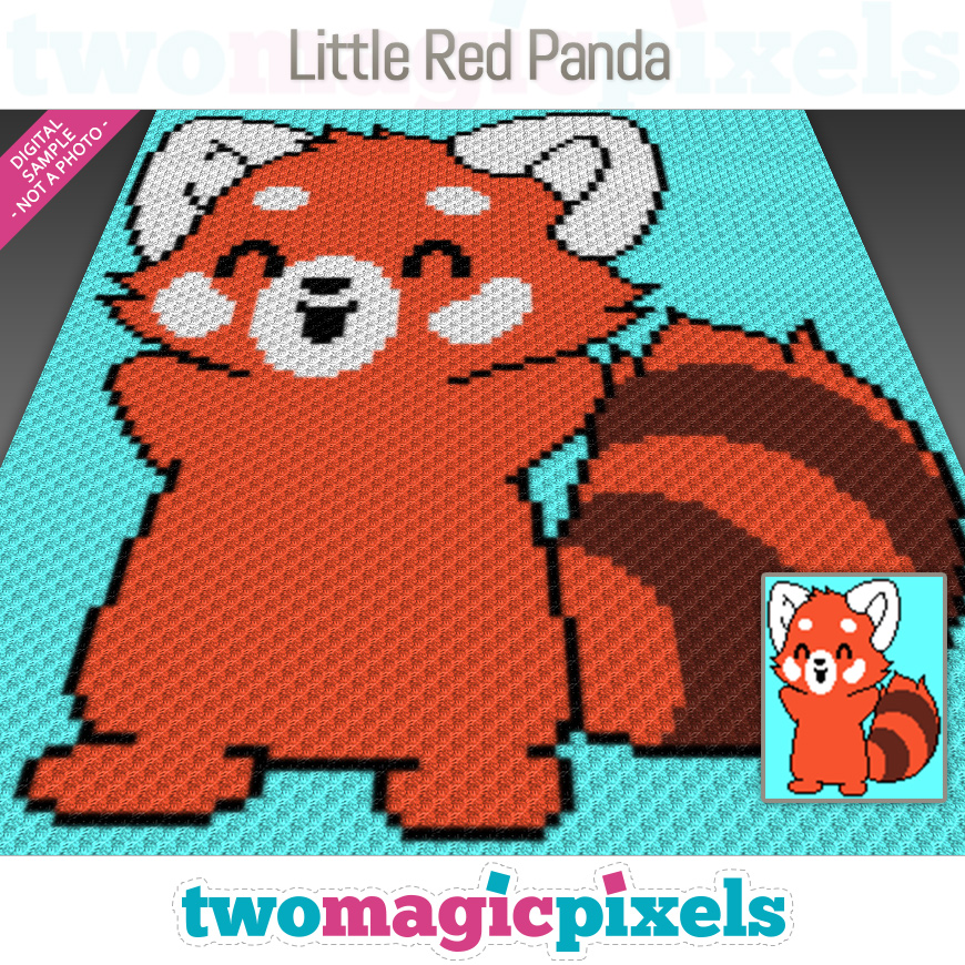Little Red Panda by Two Magic Pixels