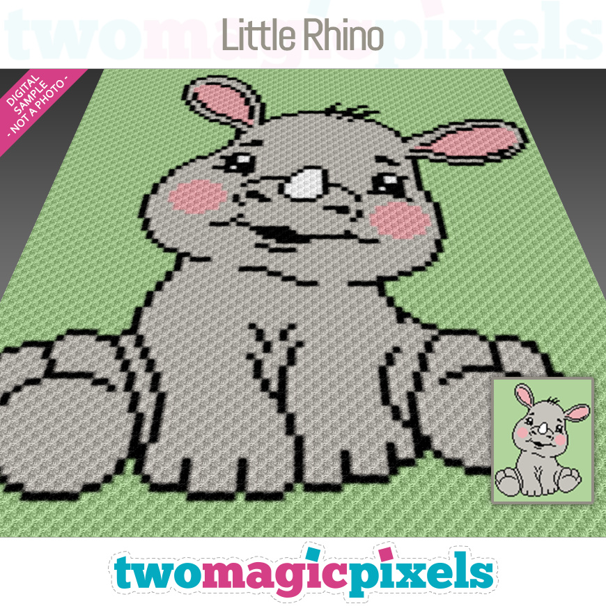 Little Rhino by Two Magic Pixels