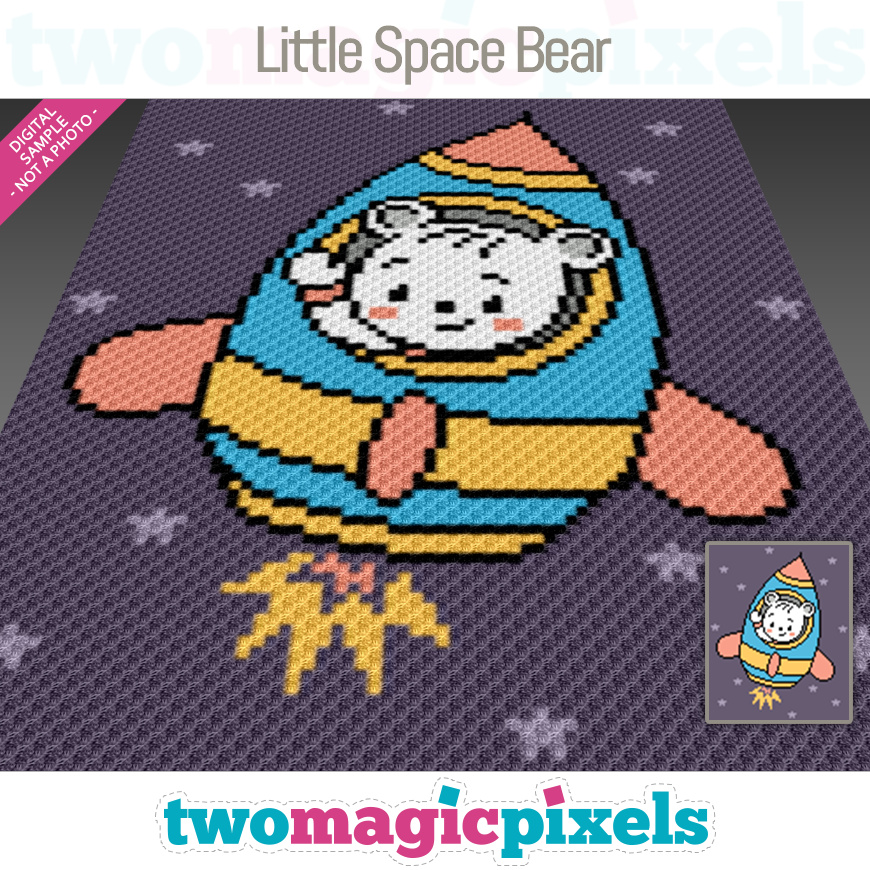 Little Space Bear by Two Magic Pixels