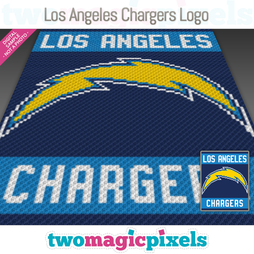 Los Angeles Chargers Logo by Two Magic Pixels