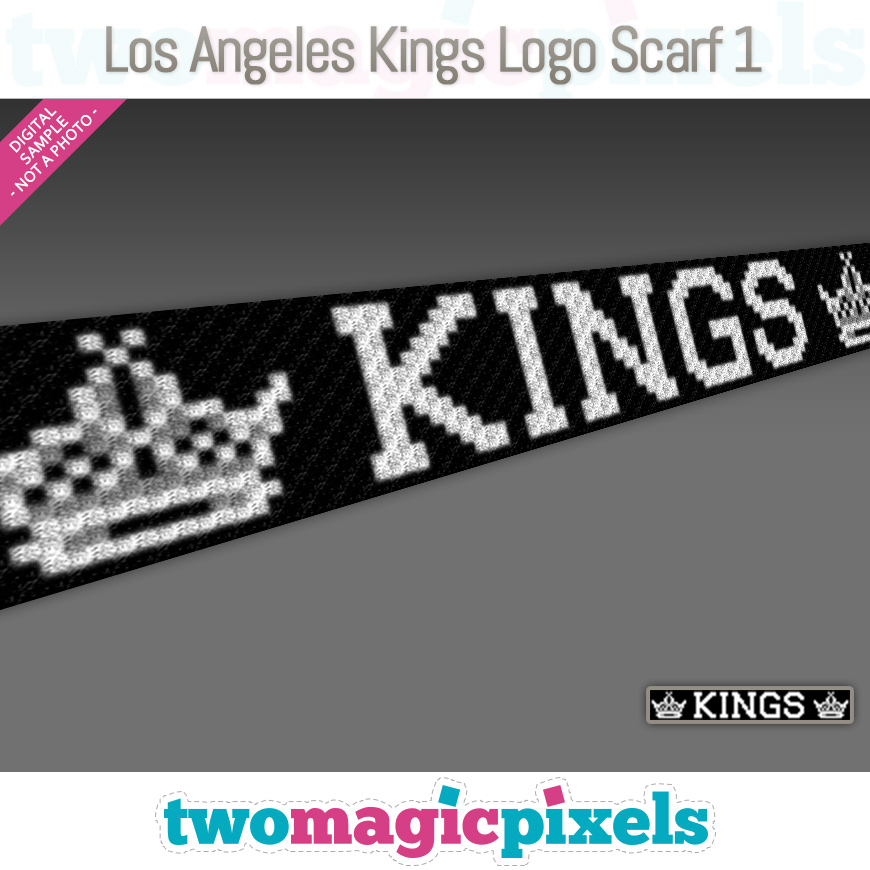 Los Angeles Kings Scarf 1 by Two Magic Pixels