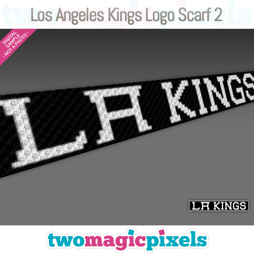 Los Angeles Kings Scarf 2 by Two Magic Pixels