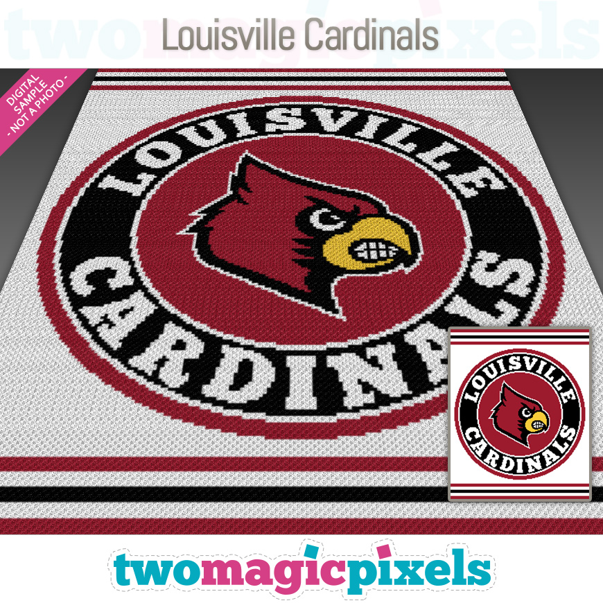 Louisville Cardinals by Two Magic Pixels