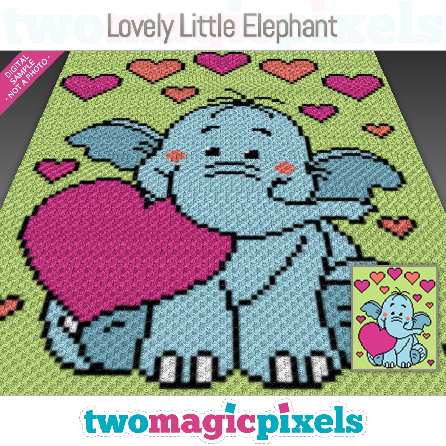 Lovely Little Elephant by Two Magic Pixels