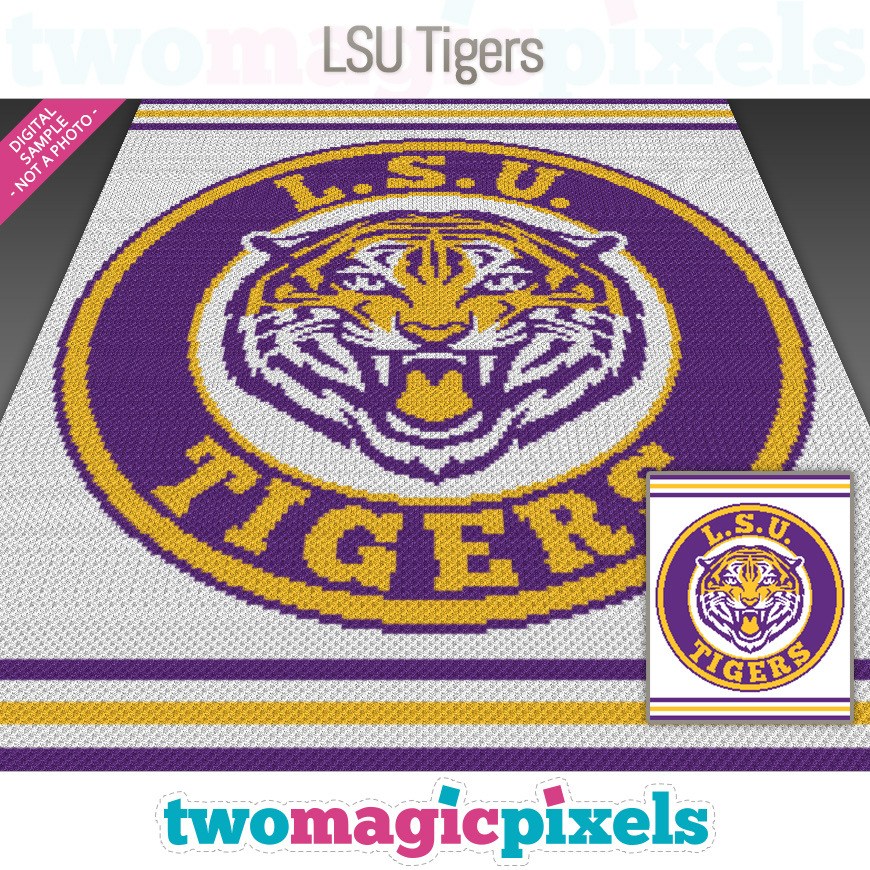 LSU Tigers by Two Magic Pixels