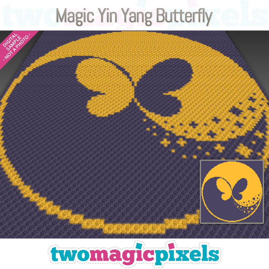 Magic Yin Yang Butterfly by Two Magic Pixels