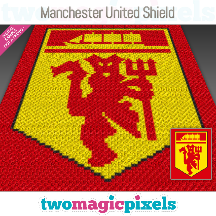 Manchester United Shield by Two Magic Pixels