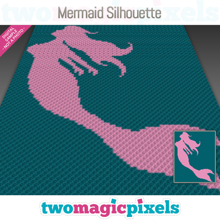 Mermaid Silhouette by Two Magic Pixels
