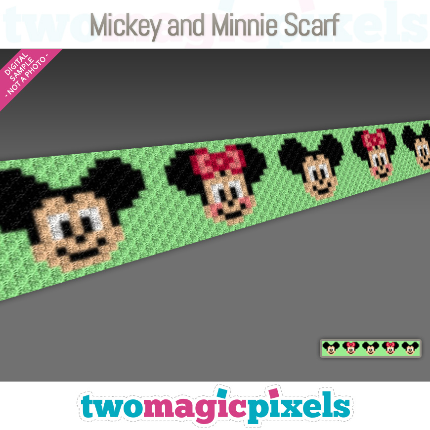 Mickey and Minnie Scarf by Two Magic Pixels