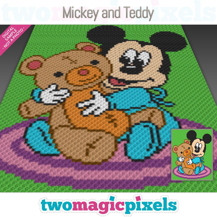 Mickey and Teddy by Two Magic Pixels