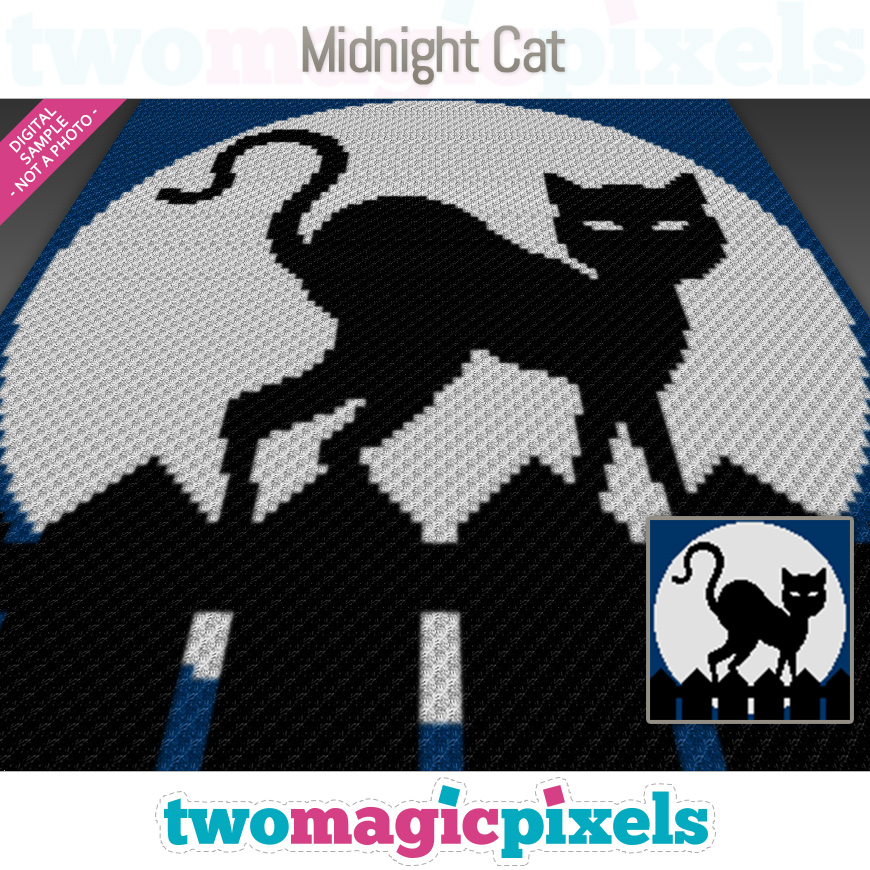 Midnight Cat by Two Magic Pixels