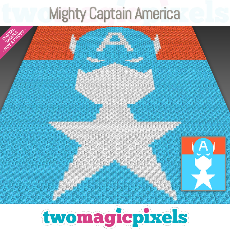 Mighty Captain America by Two Magic Pixels