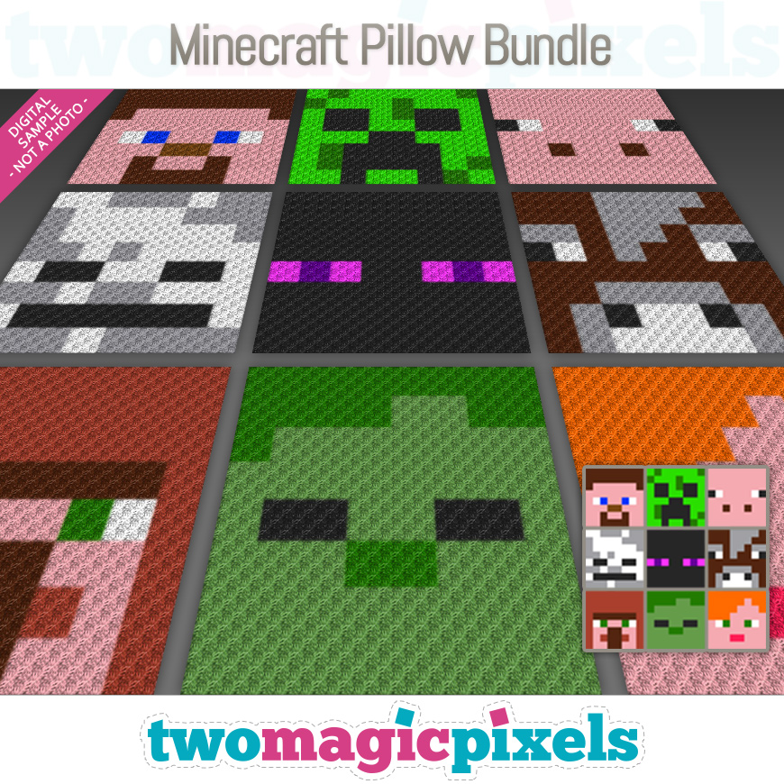 Minecraft Pillow Bundle by Two Magic Pixels