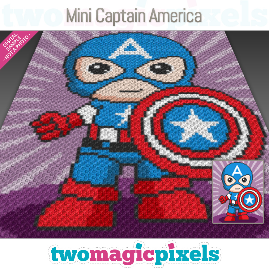 Mini Captain America by Two Magic Pixels