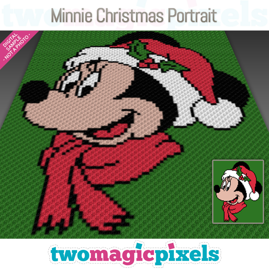 Minnie Christmas Portrait by Two Magic Pixels