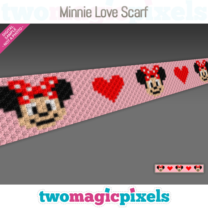 Minnie Love Scarf by Two Magic Pixels