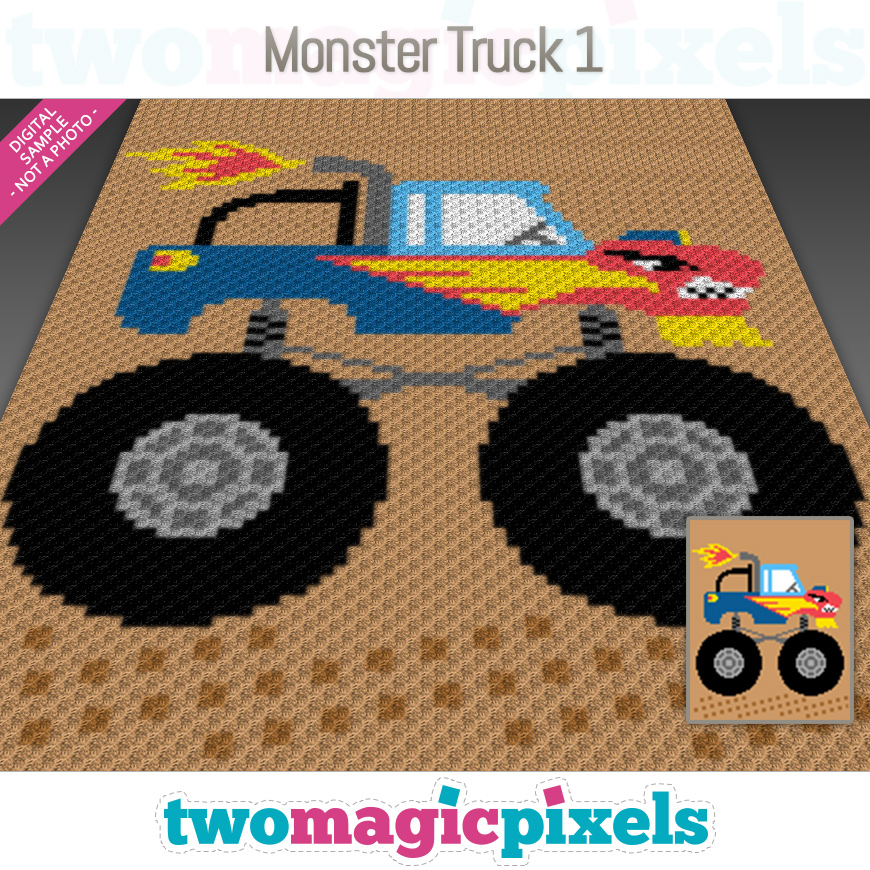 Monster Truck 1 by Two Magic Pixels