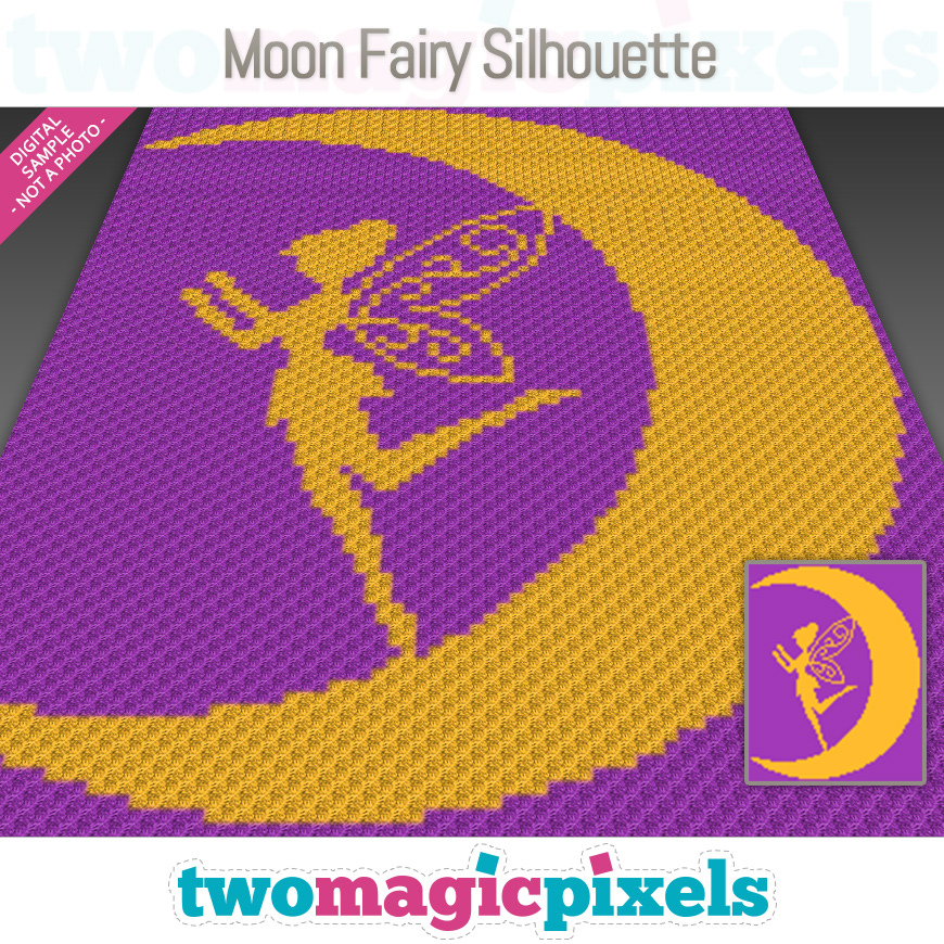 Moon Fairy Silhouette by Two Magic Pixels