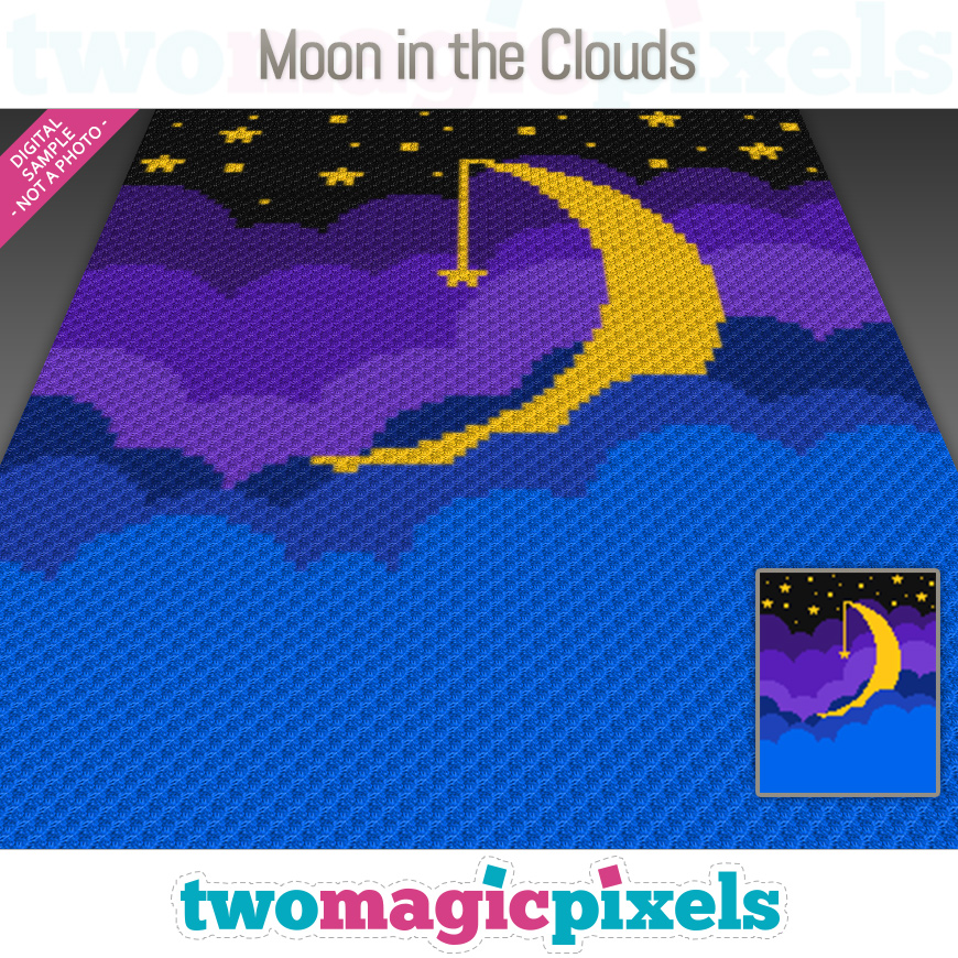 Moon in the Clouds by Two Magic Pixels