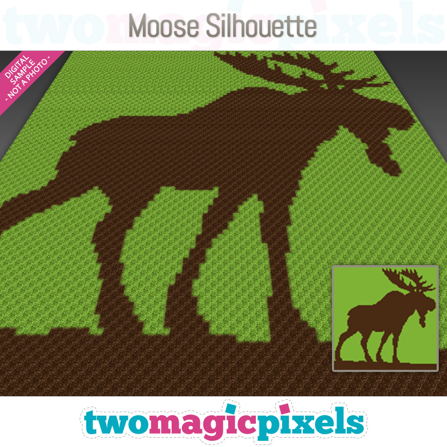Moose Silhouette by Two Magic Pixels