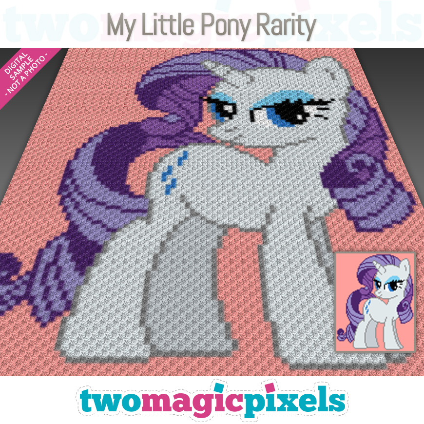 My Little Pony Rarity by Two Magic Pixels