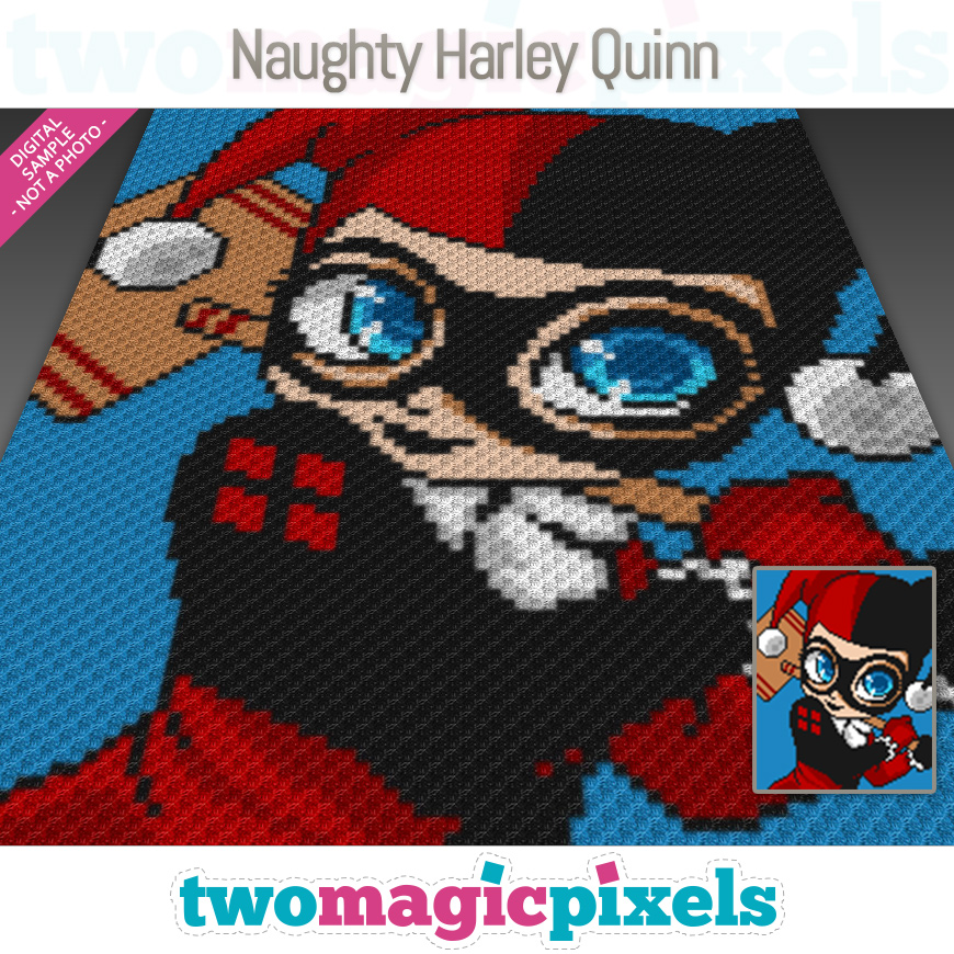 Naughty Harley Quinn by Two Magic Pixels