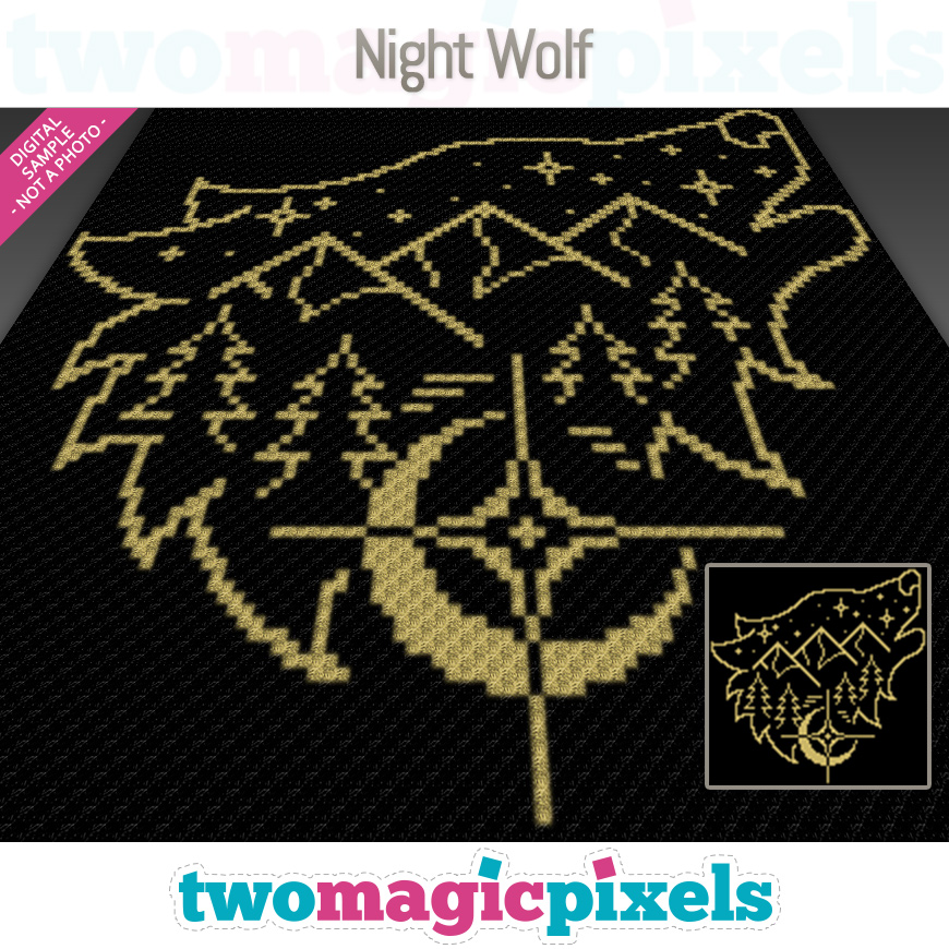Night Wolf by Two Magic Pixels