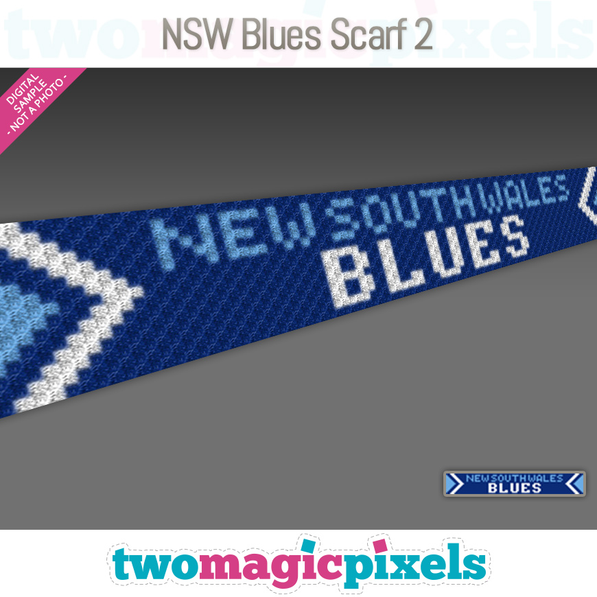 NSW Blues Scarf 2 by Two Magic Pixels