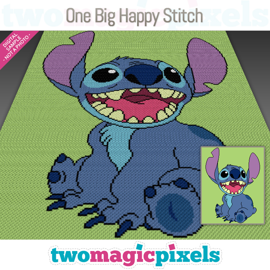 One Big Happy Stitch by Two Magic Pixels