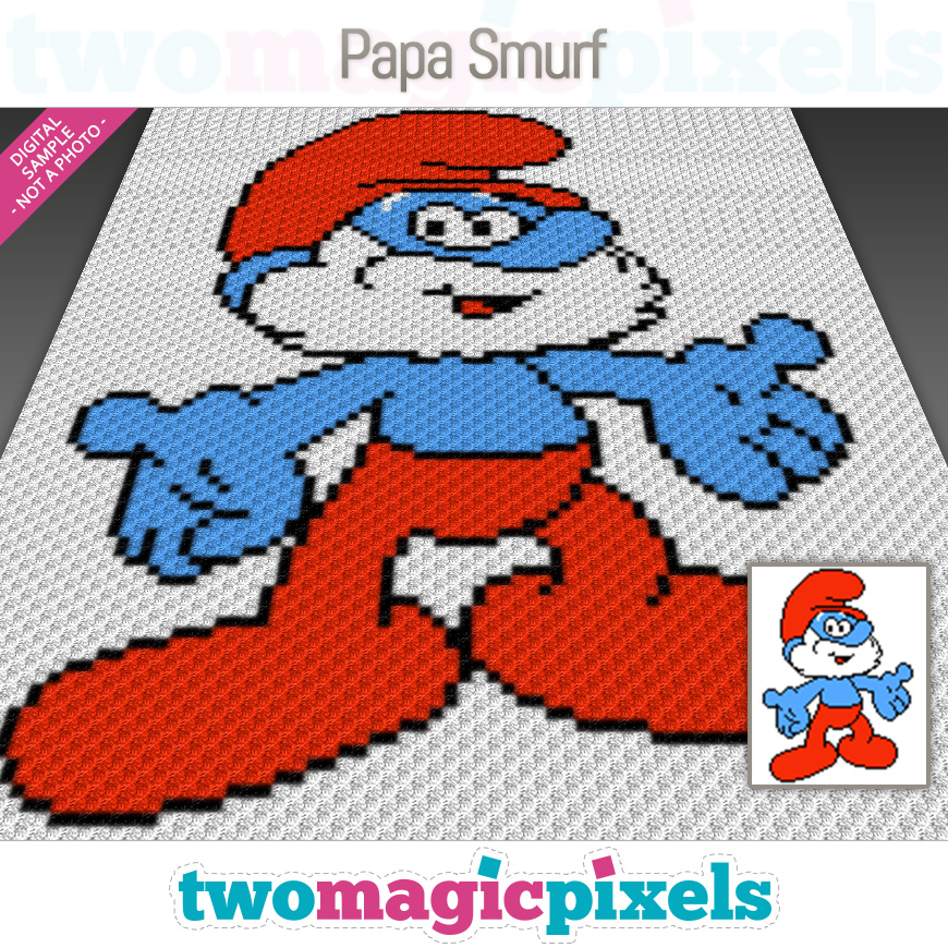 Papa Smurf by Two Magic Pixels