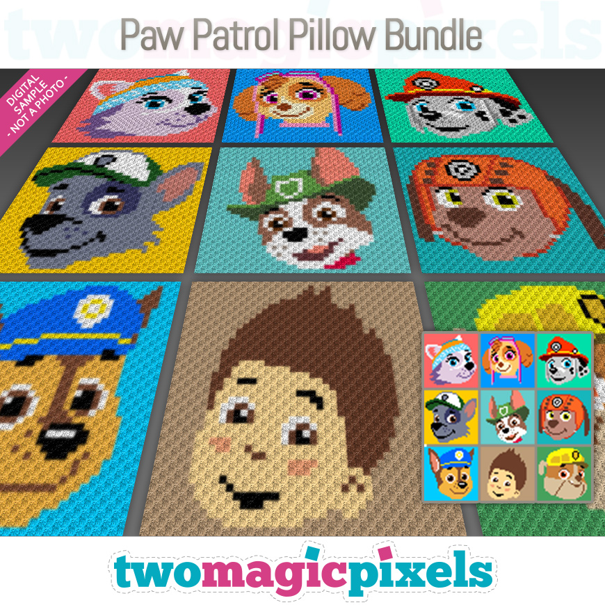 Paw Patrol Pillow Bundle by Two Magic Pixels