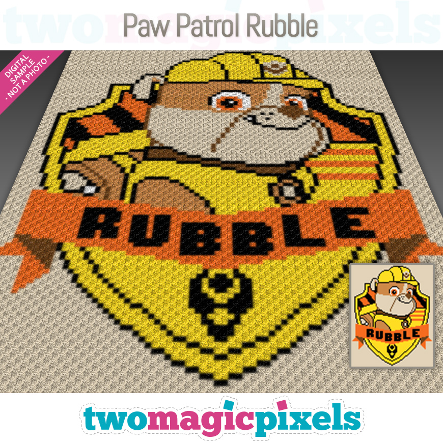 Paw Patrol Rubble by Two Magic Pixels